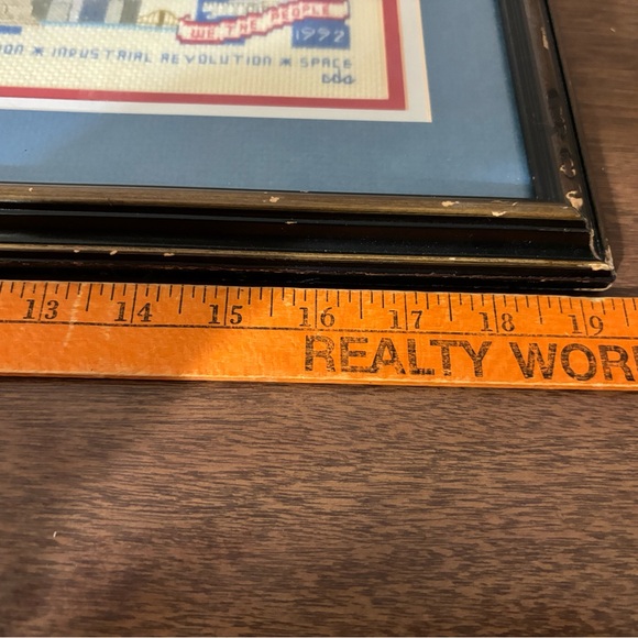 American Heritage Cross-Stitch in Blue Frame Patriotic - Picture 7 of 9